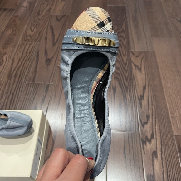 Burberry Haymarket Ballerina Flats - Picture 2 of 10